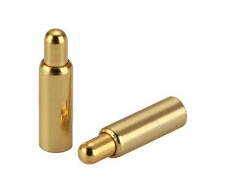 青銅 金塗装 ポゴピン接続器 春力 双頭 H6.0mm Smdタイプ