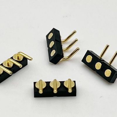 3p 2.54mm スプリング装荷 女性ボールプルーンジャー 磁気ポゴピンコネクター