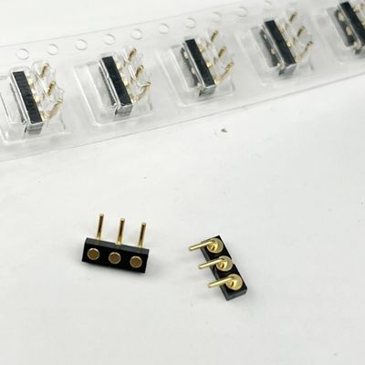 3p 2.54mm スプリング装荷 女性ボールプルーンジャー 磁気ポゴピンコネクター