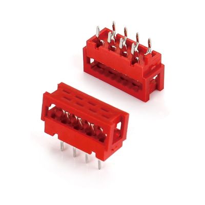 1.27mm ピッチホワイトIDCコネクタ 4 6 8 10 20 24ピンフラットケーブルコネクタ