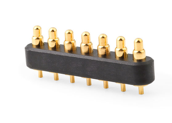エレクトロニクス 7ピン スプリングロードコネクタ 2.54mm ピッチ ポゴピンコネクタ