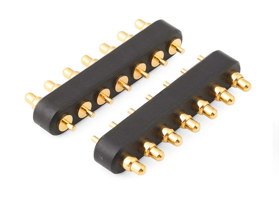 エレクトロニクス 7ピン スプリングロードコネクタ 2.54mm ピッチ ポゴピンコネクタ