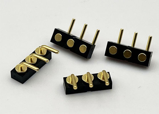 3p 2.54mm スプリング装荷 女性ボールプルーンジャー 磁気ポゴピンコネクター