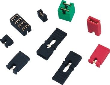 ミニジャンパー 高さ6.0mm 赤 青 黄色 黒 オープン 形 蓋付き
