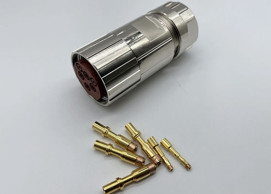円形M40電源コネクタ 6ピン サーボエンコーダー 女性 ストック