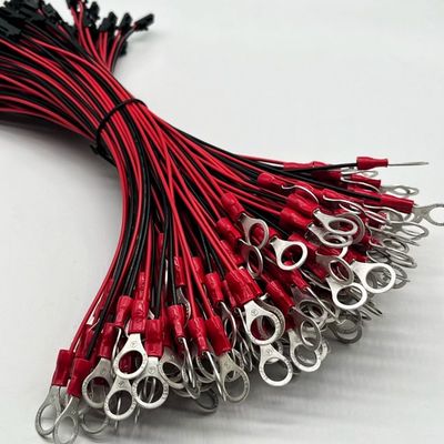 モレックス 2.54mm 2P 女性接続器 M4 丸型端末 ワイヤーケーブル UL1007 22AWGケーブル