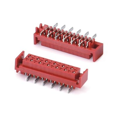 1.27mm レッド IDCソケット マイクロマッチ IDC 4/6/8/10/12/16/20/24ピン SMT 女性コネクター