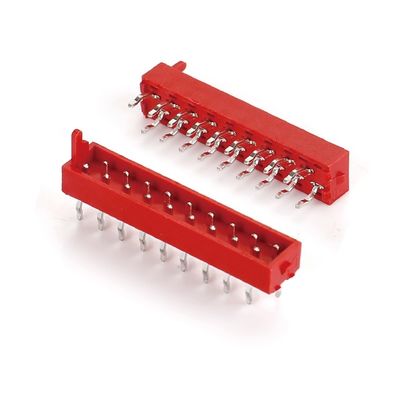 1.27mm レッド IDCソケット マイクロマッチ IDC 4/6/8/10/12/16/20/24ピン SMT 女性コネクター