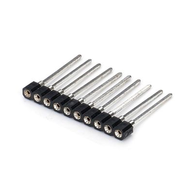 2.54mm 双列H7.0mm SMT PCB 青銅 機械製 丸い 女性 ヘッダーコネクタ PA6T 黒