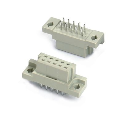 DIN 41612 コンネクタ 2列 10ピン 女性ピン 直径 2x5 穴を通る ピッチ 2.54mm DIP