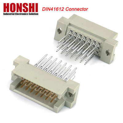PCB 男性プレスピン DIN 41612 コネクタ,21ピン直線3列 PCBユーロカードコネクタ