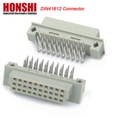 PCB 男性プレスピン DIN 41612 コネクタ,21ピン直線3列 PCBユーロカードコネクタ