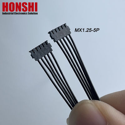 双端5P MX1.2 バッテリーケーブル MOLEX 78172 端末ワイヤーハーネス組 黒