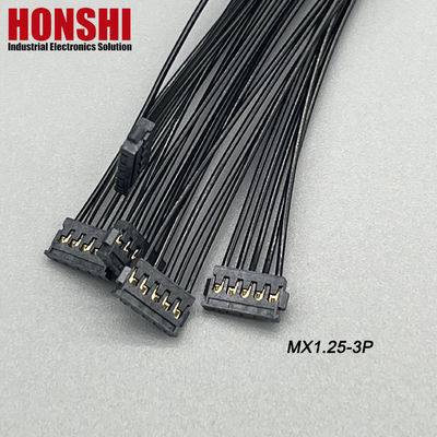 双端5P MX1.2 バッテリーケーブル MOLEX 78172 端末ワイヤーハーネス組 黒