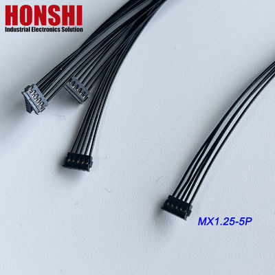 双端5P MX1.2 バッテリーケーブル MOLEX 78172 端末ワイヤーハーネス組 黒