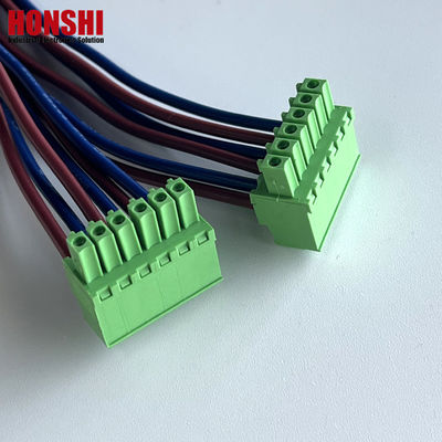 3.5mm 女性 プラグイン可能な端末ブロック ワイヤーとケーブル 組立 製造者 ワイヤリング ハーネス