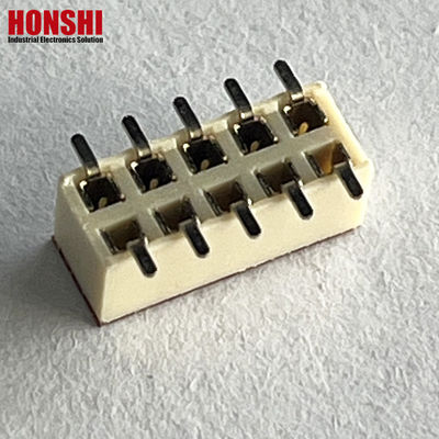女性ヘッダーコネクタ 双列 ホワイトピッチ 2.54mm H7.1 10p SMTタイプ PA6T PCBボード