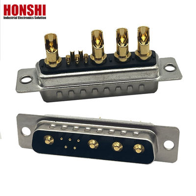 9w4 溶接線 通信 D サブコネクタ ゴールドコーティング 男性混合高電流 5+4 コア