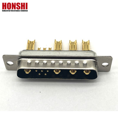 9w4 溶接線 通信 D サブコネクタ ゴールドコーティング 男性混合高電流 5+4 コア