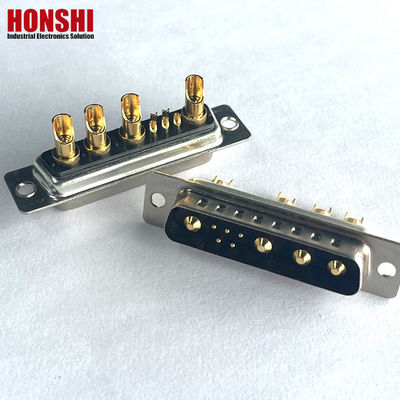 9w4 溶接線 通信 D サブコネクタ ゴールドコーティング 男性混合高電流 5+4 コア