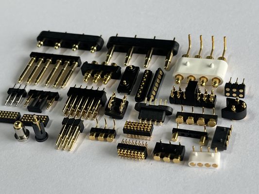 カスタマイズされたSMT SMD 2 4 5 6 8 10MMピン スプリング式磁気ポゴコネクタ C6801 SUS304スプリング付き