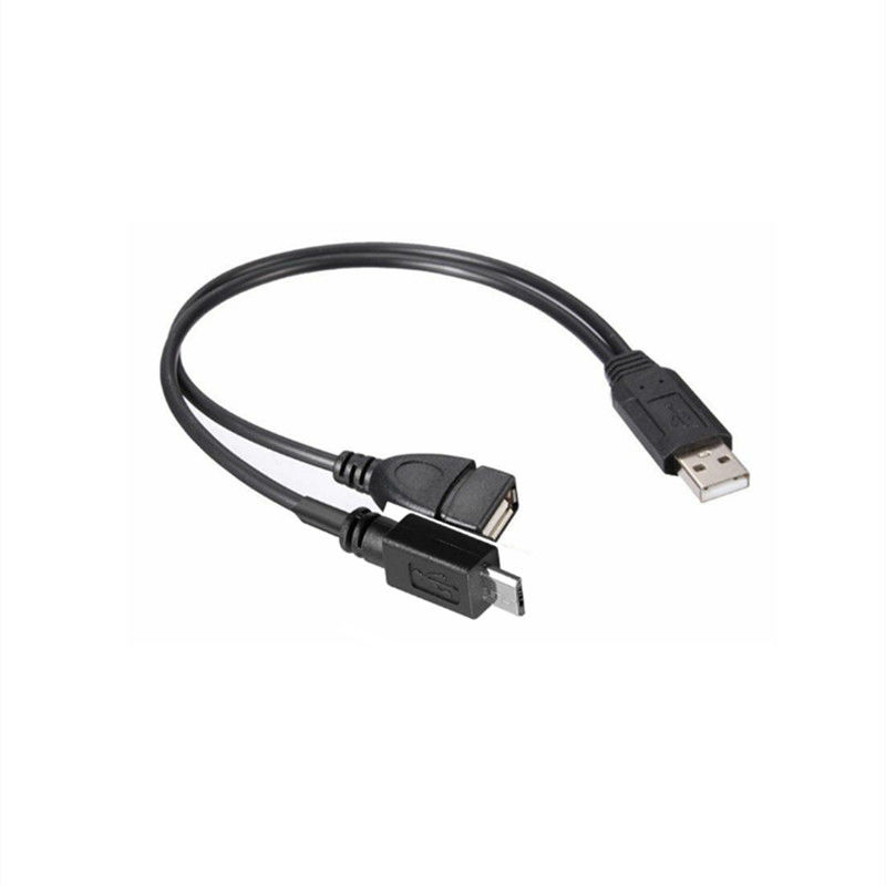 USB 2.0 スプリッタ A 男性から女性へ マイクロB USB Cケーブル 携帯電話用 金付