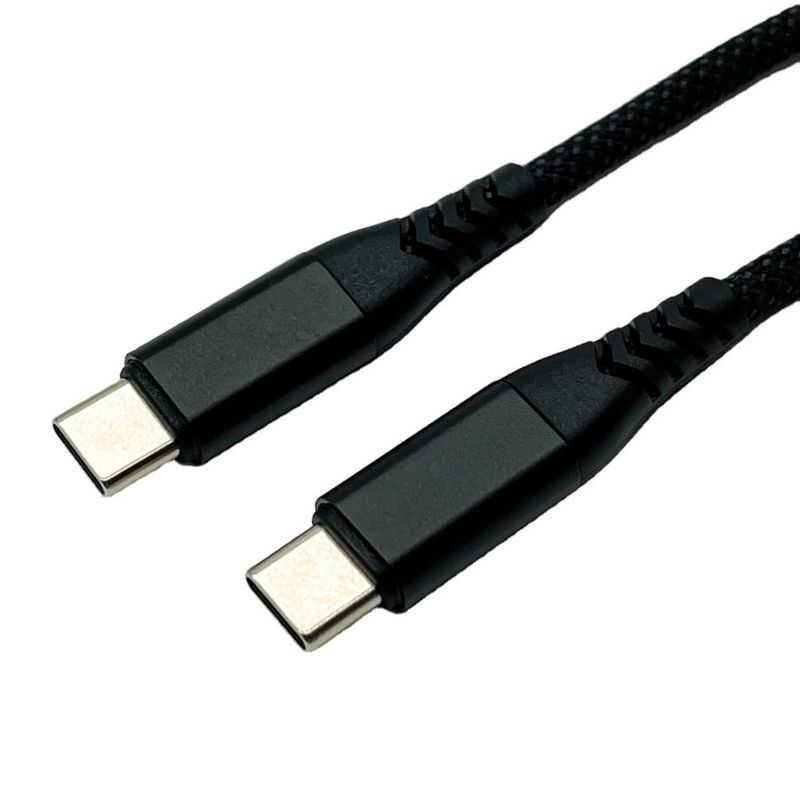 ブラック UL2725 USBケーブル C型 USB 2.0 男性接続器 金属付き