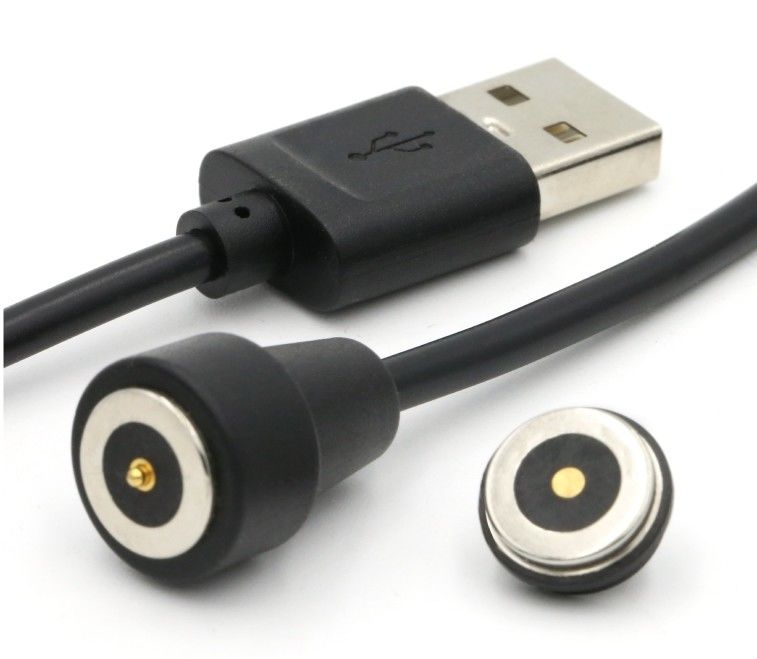 高電流3.0a充電ケーブルUSB 2ピン 循環電源充電アダプター 磁気ポゴピン