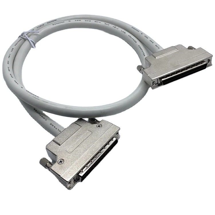 カスタム グレー SCSI コネクタケーブル 68ピン 100ピン 男性ケーブル Ul20276 28awgケーブル