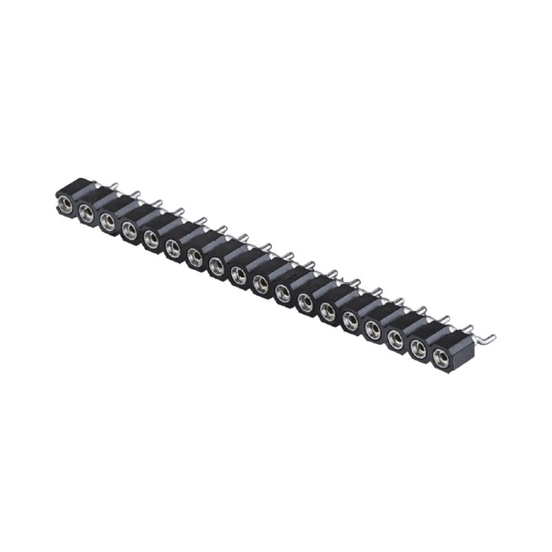 2.54mm 機械製 女性ヘッダー 右角 SMT SMD 単列 1-40Pin PCB コンネクタ
