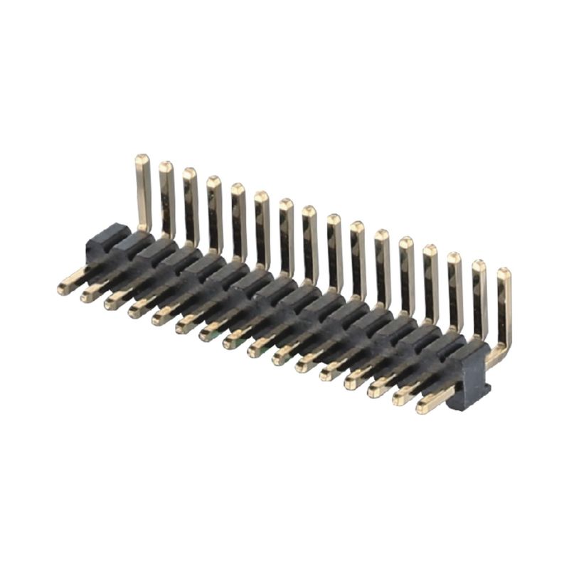 1.27mm ピッチ 右角 板から板へのコネクタ 2 - 50ピン 青銅のピンヘッダーコネクタ