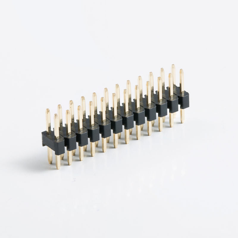 2列のボードとボードの接続器 2.54mm ピッチ 2ピン 20ピン 80ピン 直線 PCB