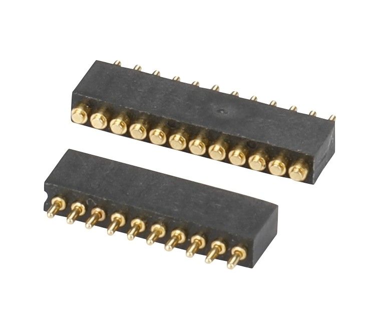 1.27mm ポゴピンコネクタ h1.5mm L8.0 ディープタイプ ゴールドプレート 青銅コネクタ 10ピン