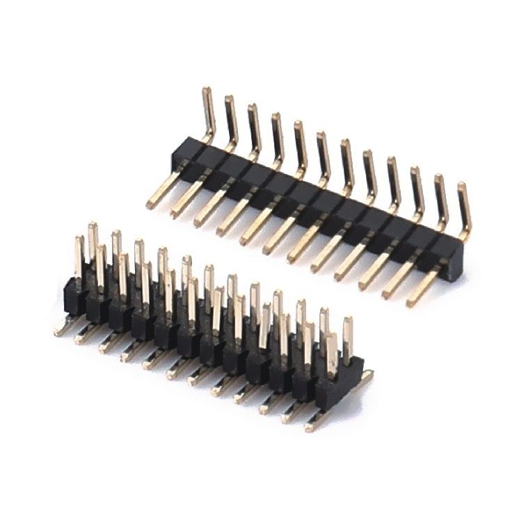 2.0mmピッチ H2.0mm 単列ピンヘッダーコネクタ 1 - 40ピン 右角ディップ