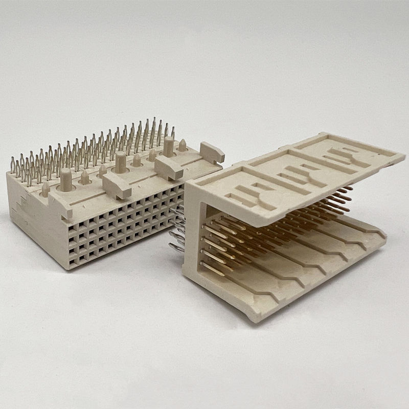 ハードメトリックコネクタ 2.0mm 24pin 48pin 72pin 96pin プレスフィットタイプ DIN41612 ユーロコネクタ