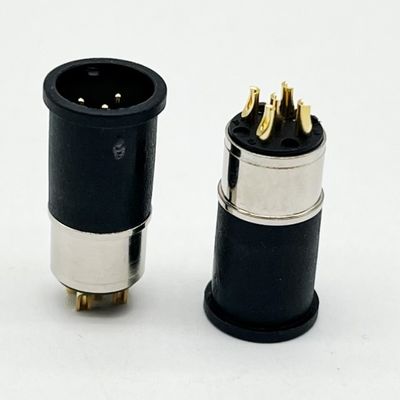 M12 5ピン 女性と男性のパネルマウント マルチピン円形ケーブル接続器 防水