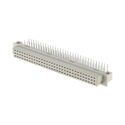 2.54mm DIN 41612 コネクタ 64ピン 右角 女性ピン 3列のコネクタ
