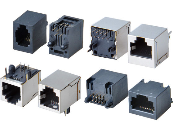 8p8c RJ45 イーサネットコネクタ 1x1 ポート 女性 RJ45 ジャック