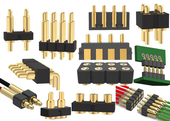 1x3P DIP ポゴピンコネクタ スプリングロード 2ピン - 40ピン 2.54mm ピッチ